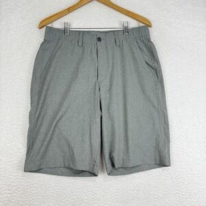 Under Armour Shorts Mens 32‎ Gray 11" Golf Performance Stretch Athletic HeatGear